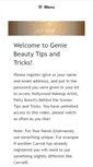Mobile Screenshot of genietipsandtricks.com