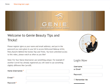 Tablet Screenshot of genietipsandtricks.com
